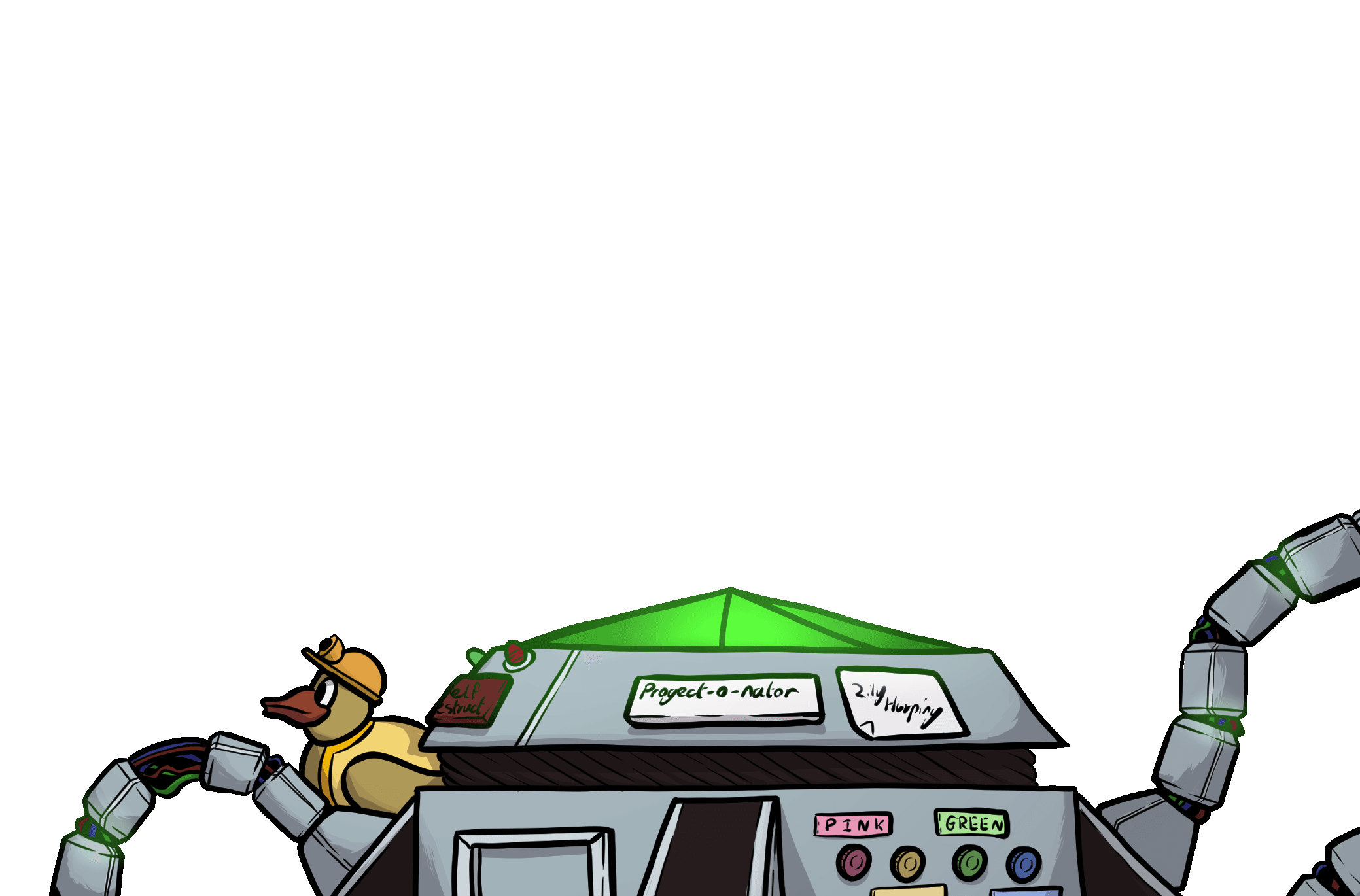 Engineer duck here in the bottom right, just servicing this project-a-matic info beamer. 